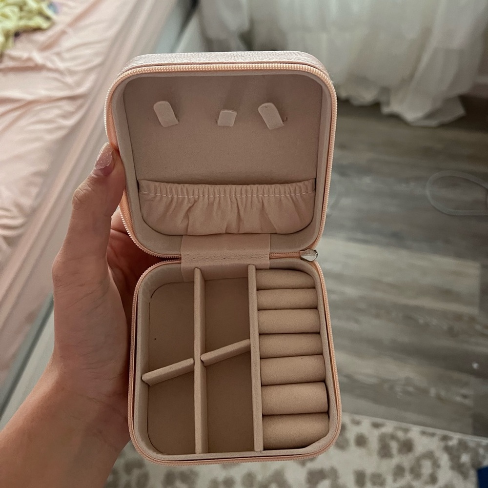 Pink Jewlery Travel Case